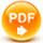 Boule de billard orange accueillant le sigle PDF