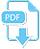 icône bleue pdf téléchargez