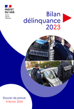 Photo gendarme, policier municipal et national dans rond pour illlustrer le bilan de la délinquance dans le var en 2023