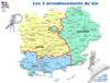 logo carte des arrondissements du Var
