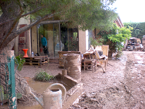 maison après inondation