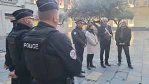 point presse avec le préfet du Var, le procureur de la République de Toulon, la maire de Toulon et le directeur départemental de la sécurité publique